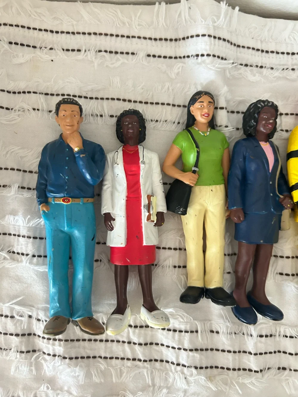 Vintage Lakeshore Learning Community Helpers Career Figures Set of 9